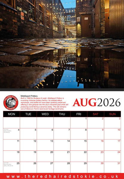 2026 Stoke-on-Trent Calendar – Pre-Order